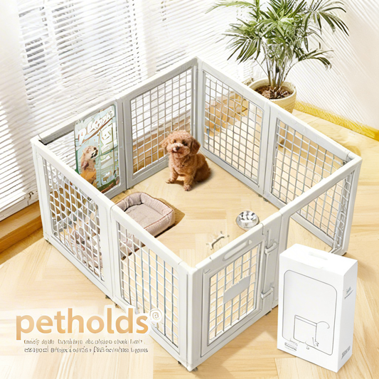 petholds® Dog Castle: Escape-Proof Furry Royalty Sanctuary – Cozy Nap Fortress, Playtime Hub & Home-Ready Crate for Your Houdini Pup!