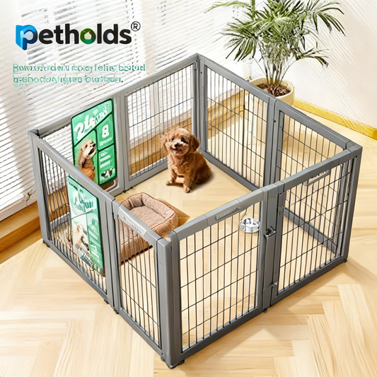 petholds® Foldable Dog Crate – Your Fur Baby’s Secret Nap Fort & Stylish Indoor Retreat | Secure, Durable Crate for Puppies to Adult Dogs