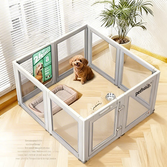petholds® Pup’s Cozy Castle: Collapsible Dog Crate – Your Furry Friend’s Secure, Travel-Ready Retreat for Naps, Play & Chill
