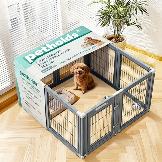 petholds® Canine Royal Castle: Cozy Sturdy Safe Haven for Your Furry Best Friend | Indoor & Outdoor Dog Crate