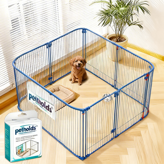 petholds® Canine Cloud Castle: Your Fur Baby’s Fluffy, Secure Private Retreat | Collapsible Indoor & Outdoor Dog Crate
