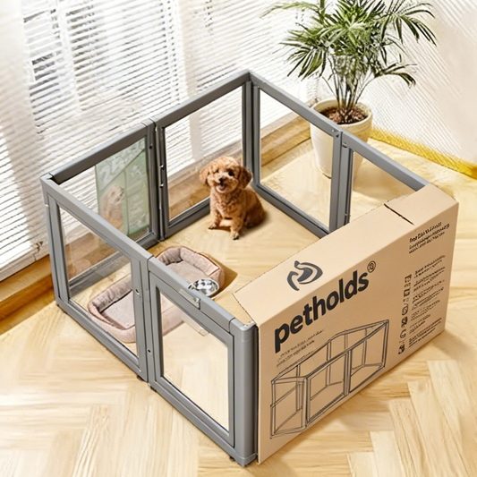 petholds® Pup's Private Castle: Escape-Proof, Cozy Dog Crate – Indoor/Outdoor Safe Haven for Your Furry Royalty 🐶